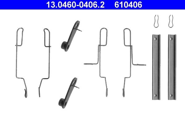 ATE Kit accessori, pastiglia freno 13.0460-0406.2 13.0460-0406.2 Kit accessori, pastiglia freno ATE LAND ROVER RANGE ROVER EVOQUE costo
