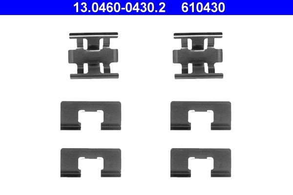 ATE Kit accessori, pastiglia freno 13.0460-0430.2 ATE 13.0460-0430.2 costo Kit accessori, pastiglia freno Honda Civic ED 4 originale