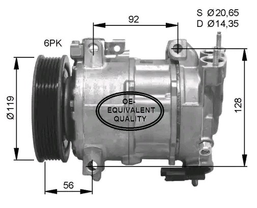NRF Compressor, ar condicionado 32593 preço Compressor do ac Citroën B7 32593 NRF