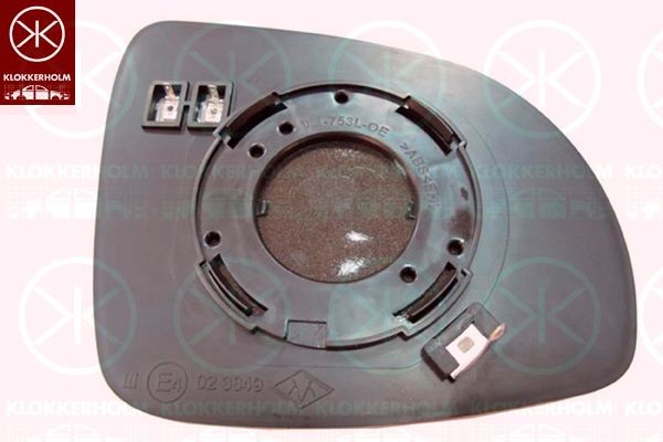 KLOKKERHOLM Vetro specchio, Specchio esterno 32651066 32651066 costo Vetro specchietto KLOKKERHOLM KIA CERATO
