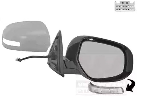 VAN WEZEL Ārējais atpakaļskata spogulis 3274808 VAN WEZEL 3274808 Ārējais atpakaļskata spogulis