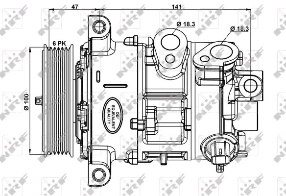 NRF Klimakompressor 32882 NRF 32882 originale RAM 2500 AC kompressor hvad koster