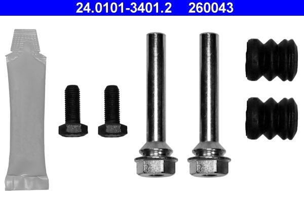 ATE Glidersæt, bremsekaliper 24.0101-3401.2 24.0101-3401.2 Bremsekaliber-reparationssæt NISSAN X-TRAIL ATE