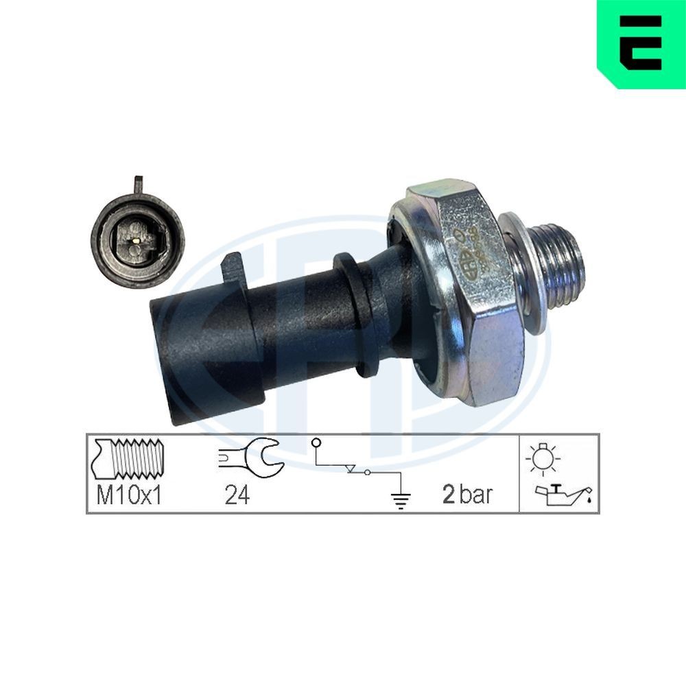 ERA Olejový tlakový spínač 330538 Snímač tlaku oleja ERA Fiat SEDICI 330538