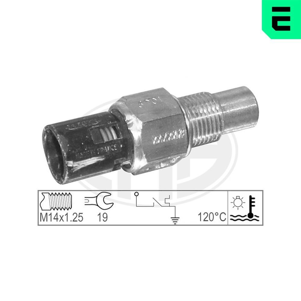 Contact thermique, voyant avertisseur de l'agent réfrigérant ERA 330557 ERA 330557 Interrupteur de température ventilateur de radiateur Renault KANGOO 2025