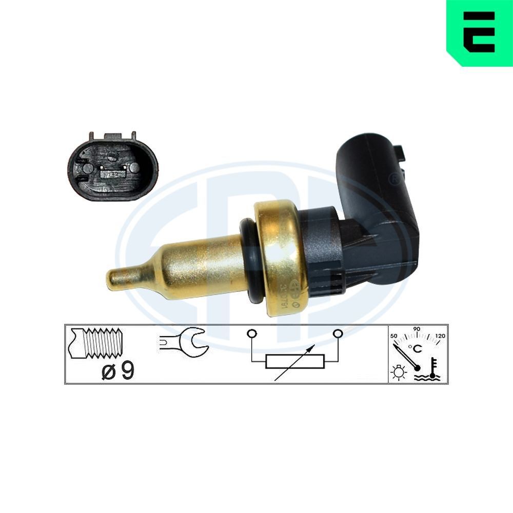ERA Sensor, kylmedietemperatur 330791 ERA 330791 Tempgivare Mercedes W213 original