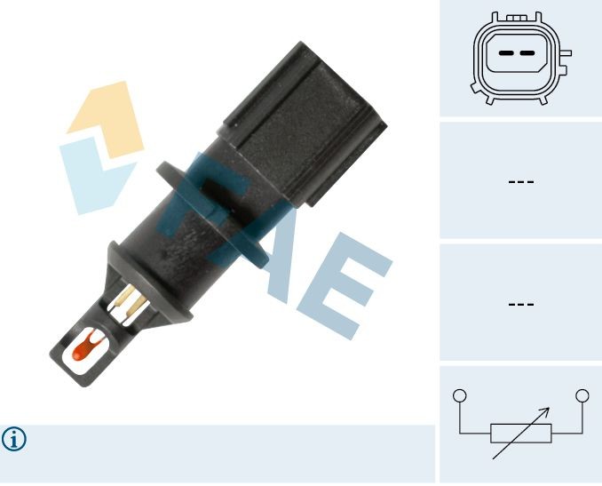 FAE Sensor, temperatura do ar de admissão 33179 Sensor temperatura do ar de admissão FAE Alfa Romeo 75 33179