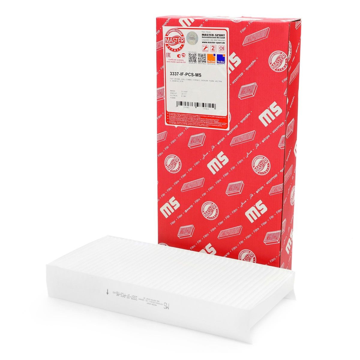 MASTER-SPORT Filter vnútorného priestoru 3337-IF-PCS-MS 3337-IF-PCS-MS Peľový filter OPEL TIGRA MASTER-SPORT