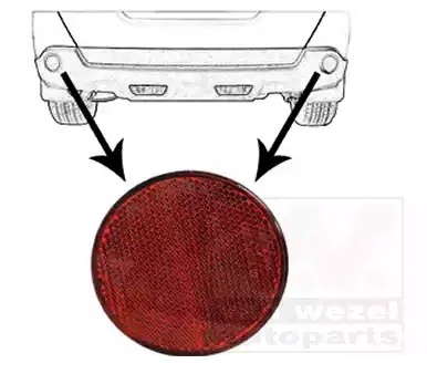 VAN WEZEL Odrazka 3368930 VAN WEZEL 3368930 Odrážka Nissan Navara D22 originálne cena