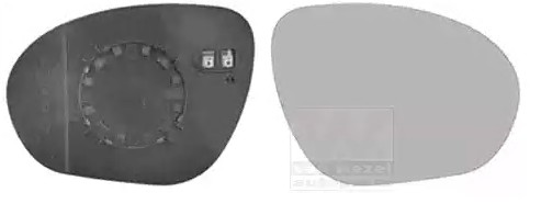 Spiegelglas, buitenspiegel VAN WEZEL 3380838 VAN WEZEL 3380838: Spiegelglas Nissan JUKE 2011