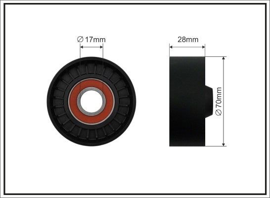 CAFFARO Umlenkrolle Keilrippenriemen 339-00 339-00 Umlenkrolle LEXUS GX CAFFARO kaufen