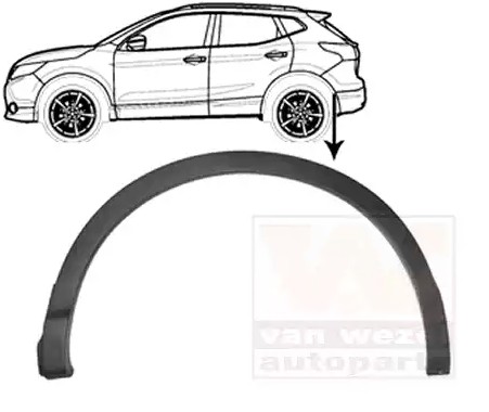 Allargamento parafango VAN WEZEL 3391523 VAN WEZEL 3391523 Allargamenti parafanghi Nissan PATHFINDER 2018