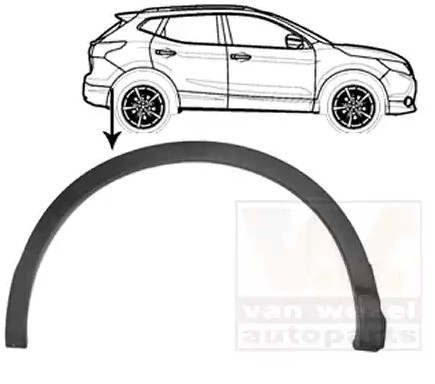 VAN WEZEL Skärmbreddare 3391524 VAN WEZEL 3391524 Skärmbreddare Nissan Patrol W160