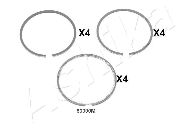 ASHIKA Zuigerveer 34-50000M Mercedes-Benz C-Klasse Zuigerringen ASHIKA 34-50000M