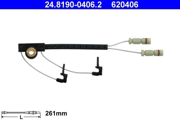 ATE Waarschuwingscontact, remvoering- / blokslijtage 24.8190-0406.2 Mercedes-Benz VIANO Remblokslijtage indicator ATE 24.8190-0406.2