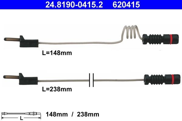 ATE Sensore di usura delle pastiglie freni 24.8190-0415.2 24.8190-0415.2 Sensore pastiglie freni MERCEDES-BENZ HECKFLOSSE ATE costo