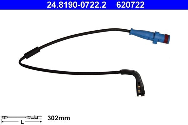 ATE Slitagevarnare bromsbelägg 24.8190-0722.2 24.8190-0722.2 ATE slitagevarnare bromsbelägg OPEL MANTA