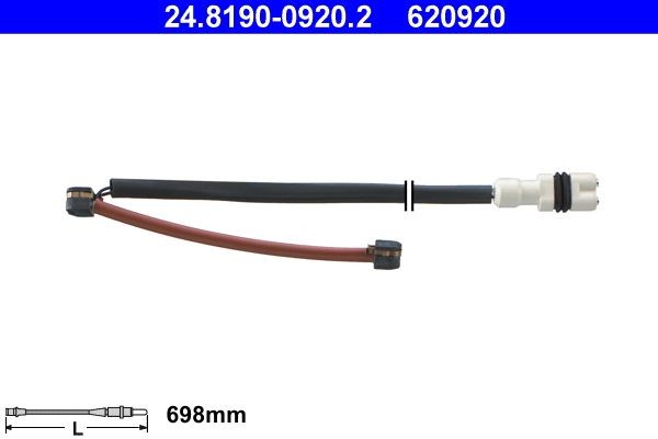 ATE Sensore di usura delle pastiglie freni 24.8190-0920.2 ATE 24.8190-0920.2 Sensore pastiglie freni Porsche 911 993 originale prezzo