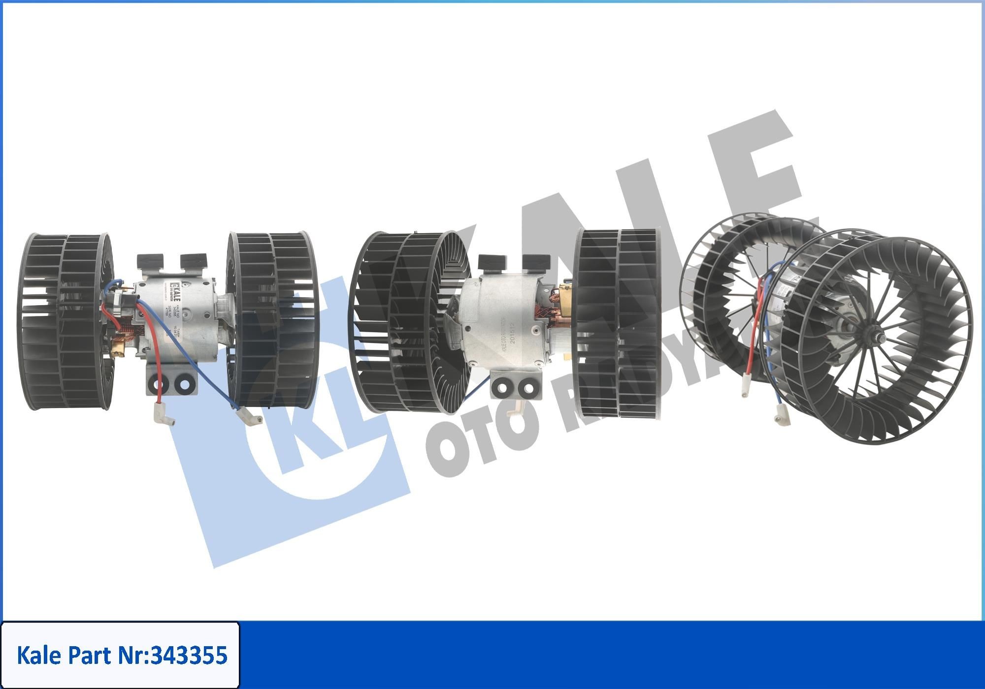 KALE OTO RADYATOR Interior Blower 343355 BMW 1 Series KALE OTO RADYATOR heater blower motor 343355