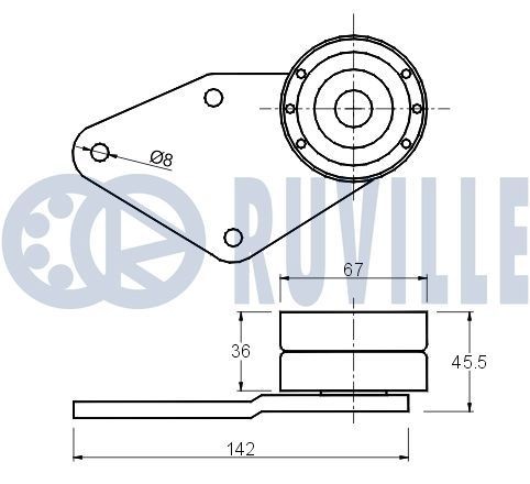 RUVILLE Catena, Azionamento pompa olio 3451092 3451092 costo Catena di trasmissione MERCEDES-BENZ Serie 123 RUVILLE