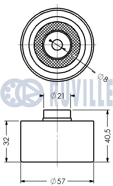 RUVILLE Registerkjede 3453066 Registerkjede RUVILLE Ford TRANSIT CONNECT 3453066
