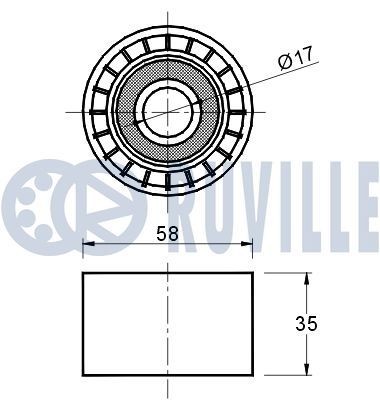 RUVILLE Timing chain tensioner 3454047 3454047 RUVILLE timing chain tensioner for SMART CITY-COUPE