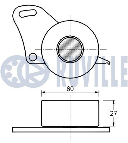 RUVILLE Hammasratas, õlipump 3454057 Õlipump RUVILLE SKODA 3454057