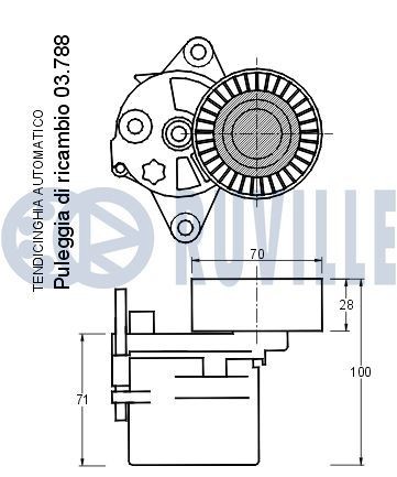 RUVILLE Roda dentada, cambota 3454059 3454059 Roda dentada cambota VW GOLF RUVILLE