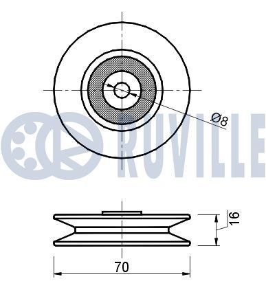 RUVILLE Spanrail, distributieketting 3454071 3454071 Distributieketting spanner RUVILLE OPEL ASCONA