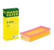 MANN-FILTER | Filtro de ar C 2874 para HONDA Accord VI Sedan (CG, CK) baratas online