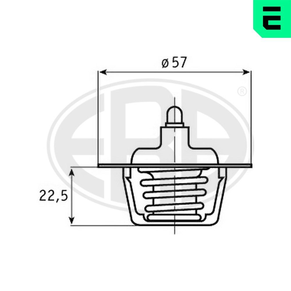 ERA Termostat, kjølemiddel 350246 ERA 350246 Termostat 304 Sedan pris