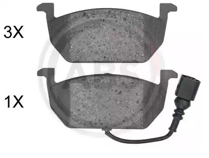 A.B.S. Brzdové doštičky/platničky 35068 35068 Brzdové platničky A.B.S. SEAT ARONA