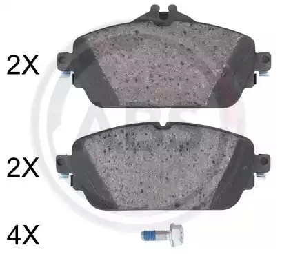 A.B.S. Brake pad set 35069 35069 A.B.S. brake pads MERCEDES-BENZ B-Class