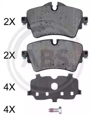 A.B.S. Τακάκια φρένων 35072 Αγωνιστικά τακάκια A.B.S. Mini Roadster 35072