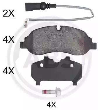 A.B.S. Bromsbelägg 35075 35075 A.B.S. belägg FORD ECOSPORT