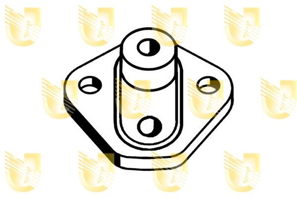 UNIGOM Support, pompe à carburant 351448 Fiat 127 Module d'alimentation en carburant UNIGOM 351448