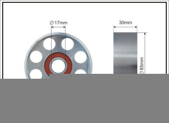 Rolo tensor, correia trapezoidal estriada CAFFARO 360-00 CAFFARO 360-00 Polia tensora LAND ROVER RANGE ROVER 1999