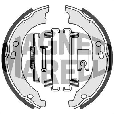 MAGNETI MARELLI Brzdové čeľuste 360219198312 360219198312 Sada brzdových čeľustí CITROËN SAXO MAGNETI MARELLI