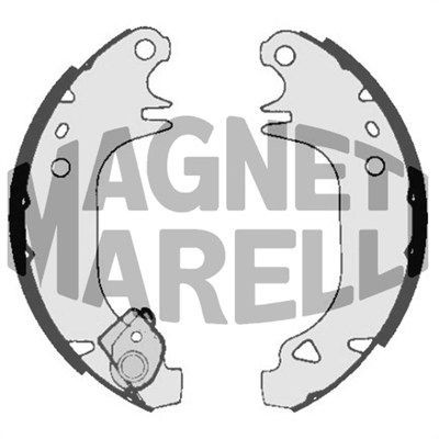 MAGNETI MARELLI Bremsebakke 360219198360 Bremsebakker SAAB MAGNETI MARELLI 360219198360