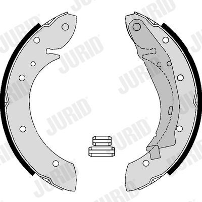 JURID Bromsbacksats 362613J 362613J JURID bromsbackar PEUGEOT 407