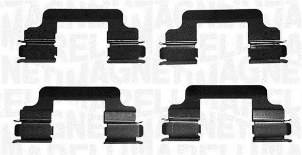 MAGNETI MARELLI Monteringssett, bremseklosser 363915110044 Tibehørsett, skivebremse belegg MAGNETI MARELLI KIA 363915110044