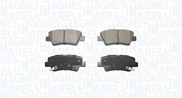 MAGNETI MARELLI Kit pastiglie freni 363916060851 MAGNETI MARELLI 363916060851 Pastiglie freno sportive Hyundai i30 II Station Wagon originali prezzo