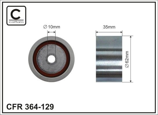 CAFFARO Seade- / juhtrull, hammasrihm 364-129 Seade- / juhtrull, hammasrihm TOYOTA CAFFARO 364-129