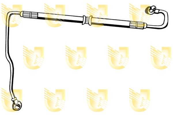 UNIGOM Hydraulic Hose, steering system 365020 UNIGOM 365020 Fiat Grande Punto 199 hydraulic hose steering system replacement