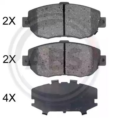 A.B.S. Brzdové doštičky/platničky 36923 36923 Brzdové platničky A.B.S. LEXUS SC