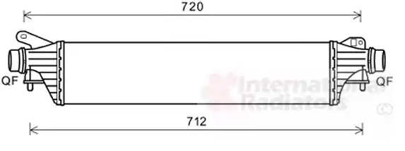 VAN WEZEL Vahejahuti 37004661 37004661 Intercooler VAN WEZEL OPEL ASTRA