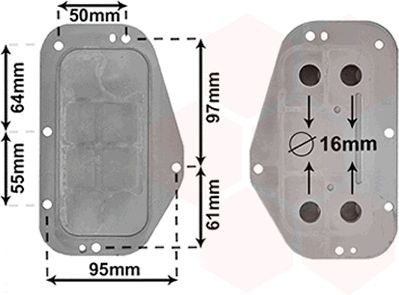 VAN WEZEL Oljekylare 37013702 Byta Oljekylare Alfa Romeo Giulia 952 kostnad VAN WEZEL 37013702