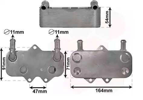 Engine oil cooler VAN WEZEL 37013710 VAN WEZEL 37013710 Oil cooler Opel VECTRA 2000
