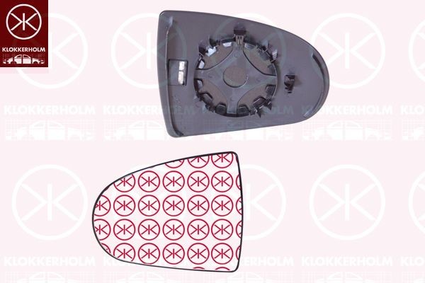 KLOKKERHOLM Speilglass, ytterspeil 37111062 37111062 Sidespeilglass MITSUBISHI PAJERO PININ KLOKKERHOLM