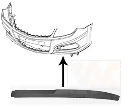 Spoiler VAN WEZEL 3769501 VAN WEZEL 3769501 Lip OPEL TIGRA 2008